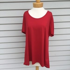 Red Christmas Tee Shirt Classic Tee LuLaRoe 2XL